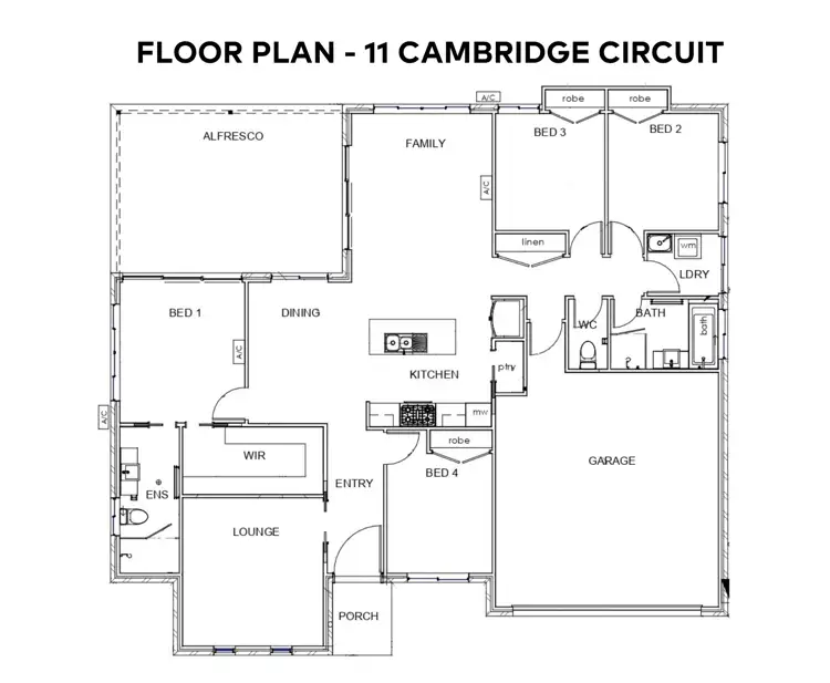 Floorplan of Homely house listing, 11 Cambridge Circuit, Southside QLD 4570
