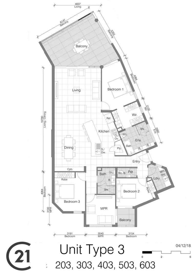 Floorplan of Homely unit listing, 503/118-120 Alexandra Parade, Alexandra Headland QLD 4572