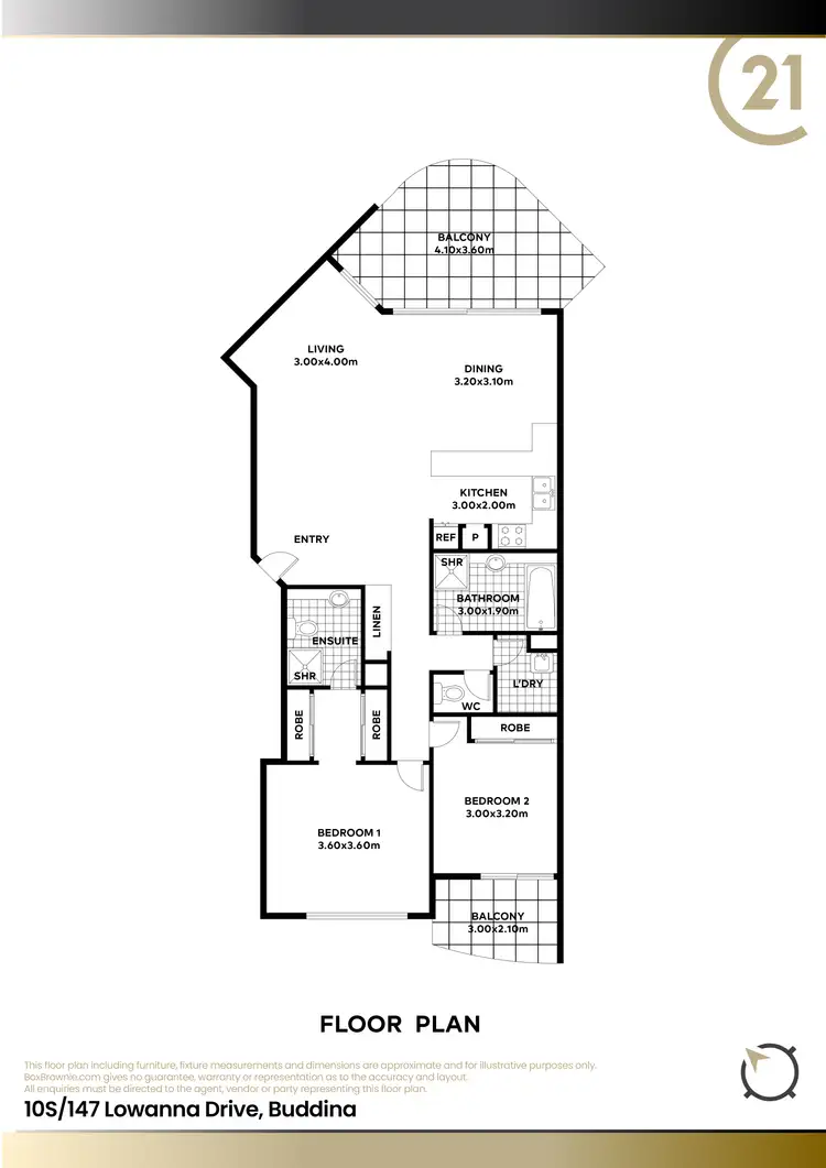Floorplan of Homely unit listing, 10S/147 Lowanna Drive, Buddina QLD 4575