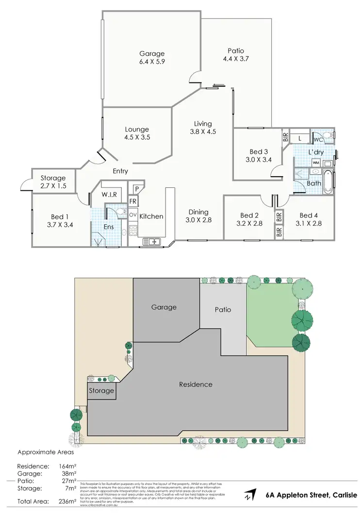 Floorplan of Homely house listing, 6A Appleton Street, Carlisle WA 6101