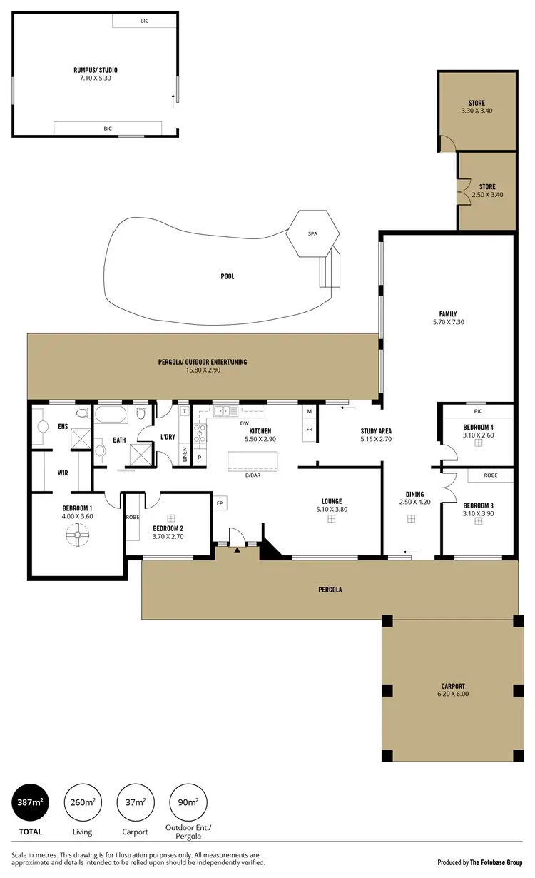 Floorplan of Homely house listing, 5 Bellaview Road, Flagstaff Hill SA 5159