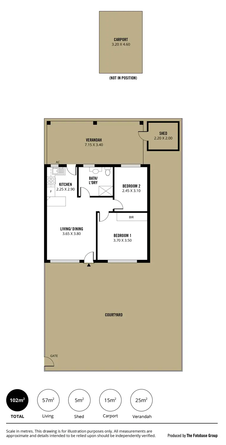 Floorplan of Homely unit listing, 3/20 Pauls Drive, Valley View SA 5093