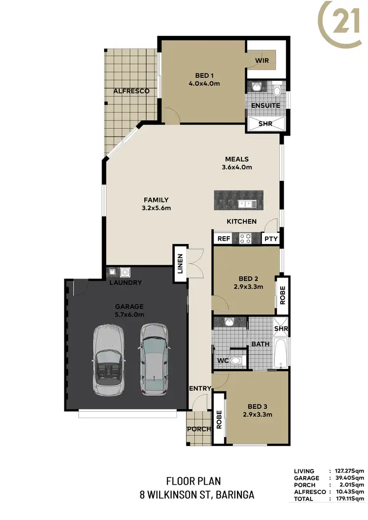 Floorplan of Homely house listing, 8 Wilkinson Street, Baringa QLD 4551