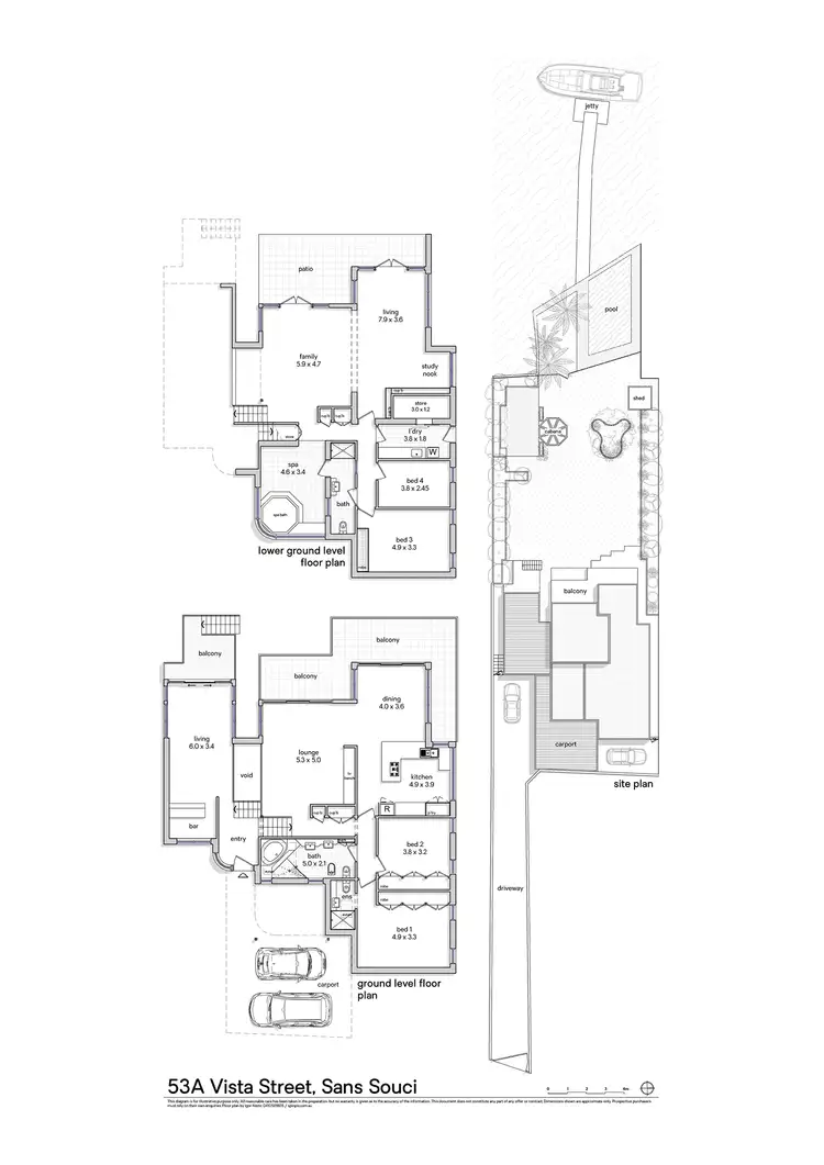 Floorplan of Homely house listing, 53a Vista Street, Sans Souci NSW 2219