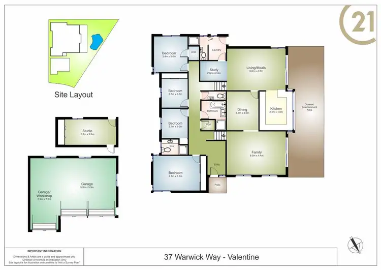 Floorplan of Homely house listing, 37 Warwick Way, Valentine NSW 2280