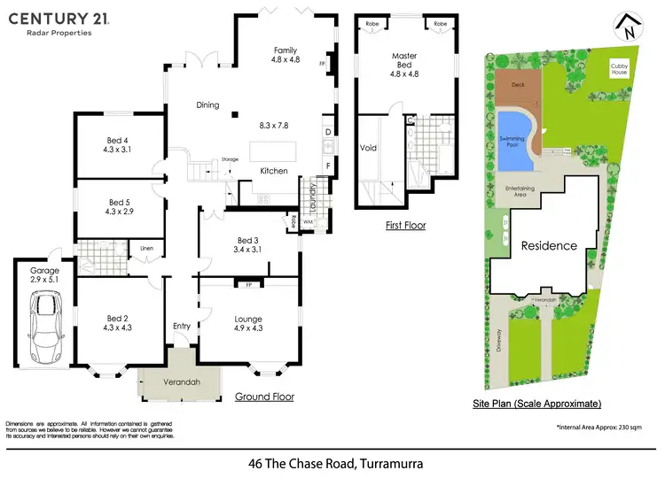 Floorplan of Homely house listing, 46 The Chase Road, Turramurra NSW 2074