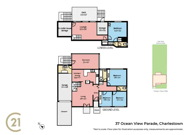 Floorplan of Homely house listing, 37 Ocean View Parade, Charlestown NSW 2290