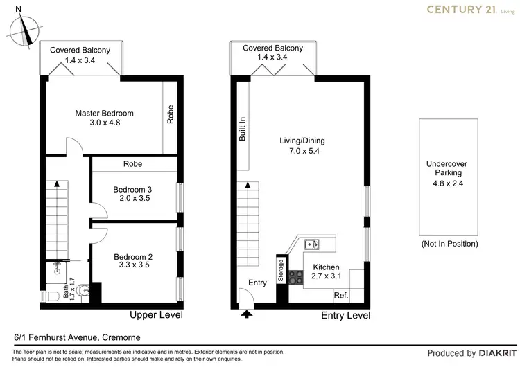 Floorplan of Homely apartment listing, 6/1 Fernhurst Avenue, Cremorne NSW 2090