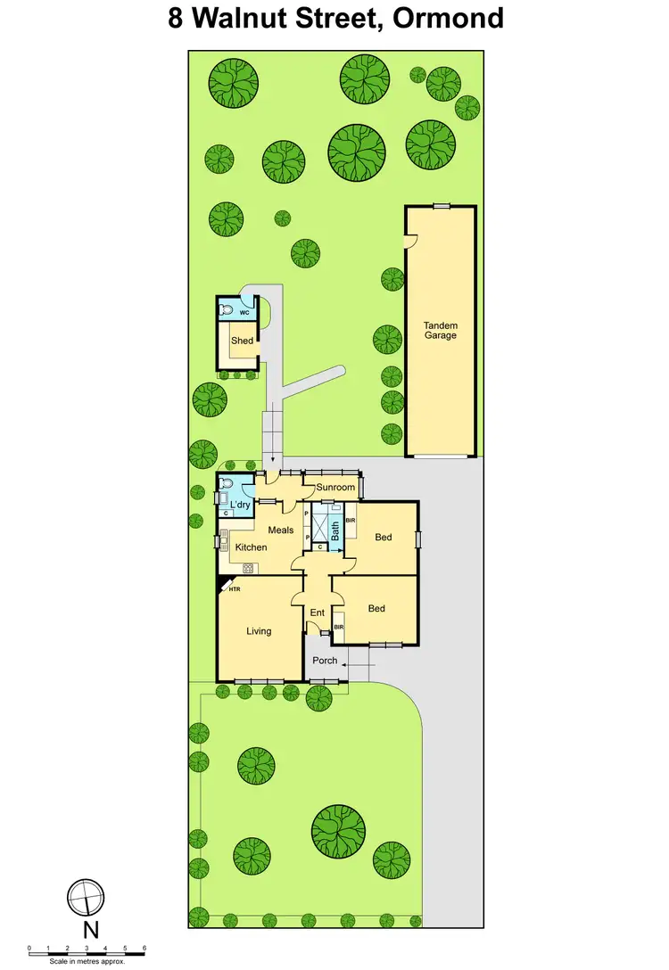 Floorplan of Homely house listing, 8 Walnut Street, Ormond VIC 3204