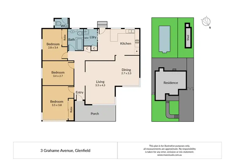 Floorplan of Homely house listing, 3 Grahame Avenue, Glenfield NSW 2167