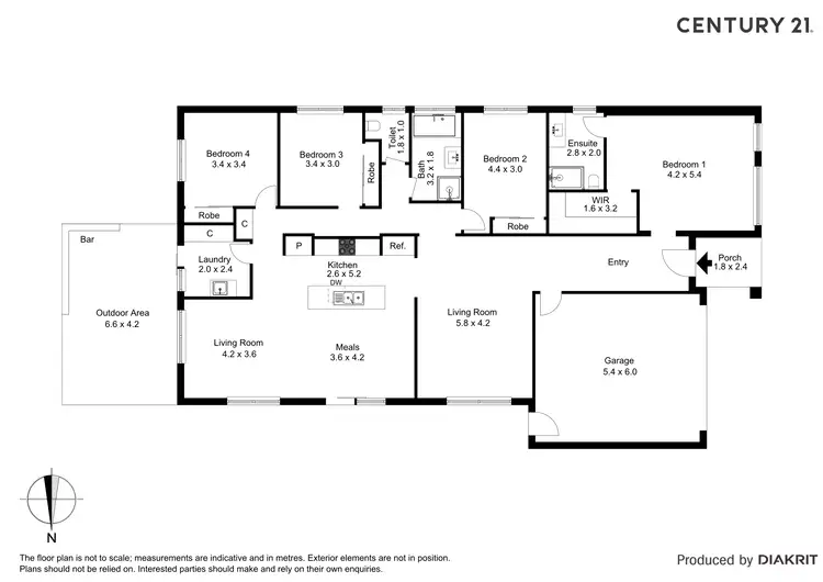 Floorplan of Homely house listing, 22 Wilkinson Drive, Echuca VIC 3564