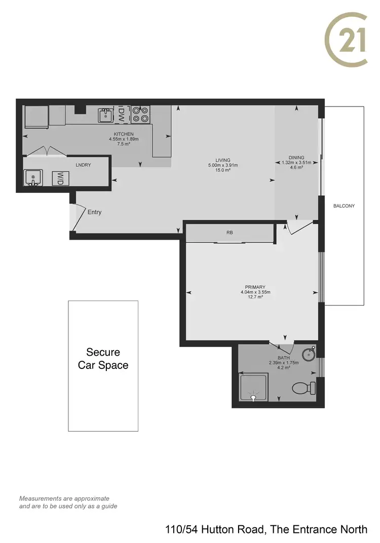 Floorplan of Homely unit listing, 110/54-66 Hutton Road, The Entrance North NSW 2261
