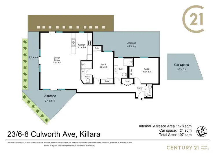 Floorplan of Homely apartment listing, 23/6-8 Culworth Avenue, Killara NSW 2071