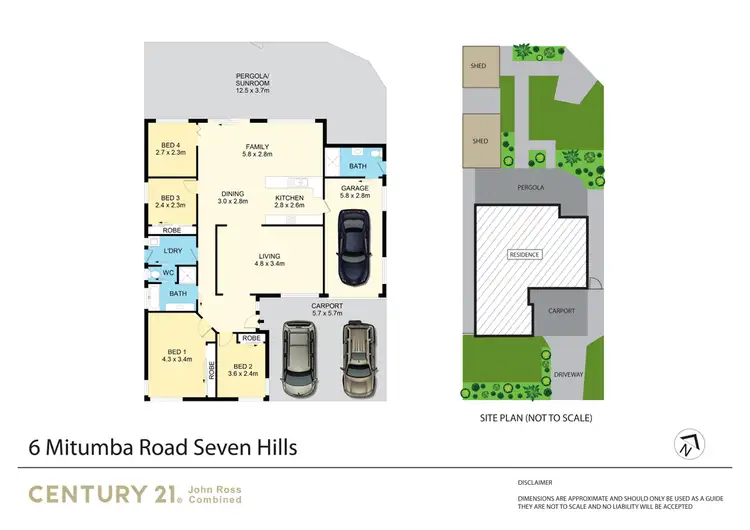 Floorplan of Homely house listing, 6 Mitumba Road, Seven Hills NSW 2147