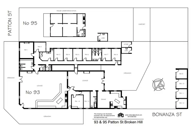 Floorplan of Homely house listing, 93 - 95 Patton Street, Broken Hill NSW 2880