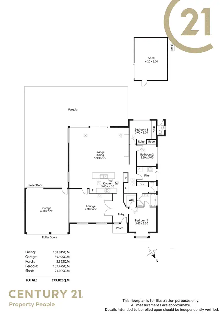 Floorplan of Homely house listing, 33 Brisbane Drive, Salisbury Heights SA 5109
