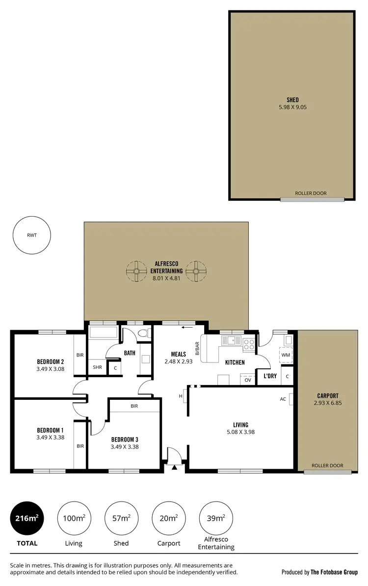 Floorplan of Homely house listing, 545 Brodie Road, Huntfield Heights SA 5163