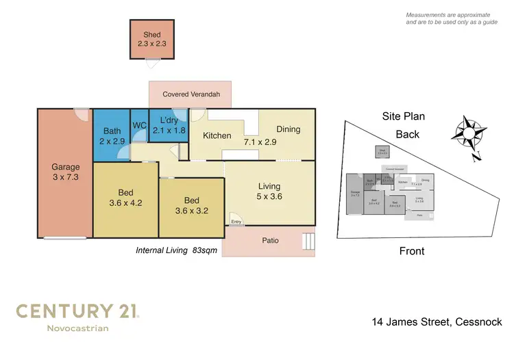Floorplan of Homely house listing, 14 James Street, Cessnock NSW 2325