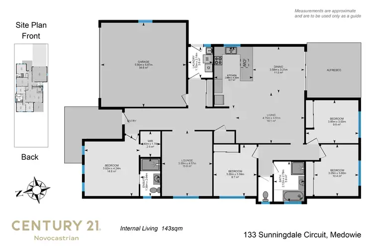 Floorplan of Homely house listing, 133 Sunningdale Circuit, Medowie NSW 2318