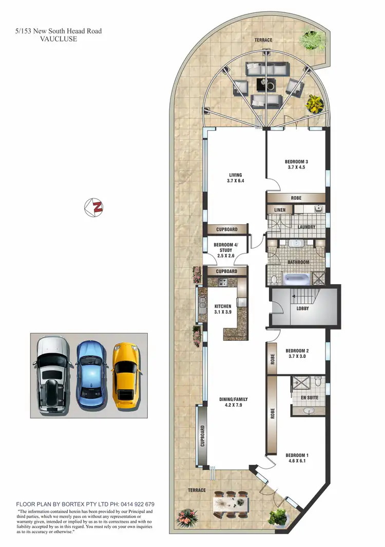 Floorplan of Homely apartment listing, 5/153 New South Head Road, Vaucluse NSW 2030