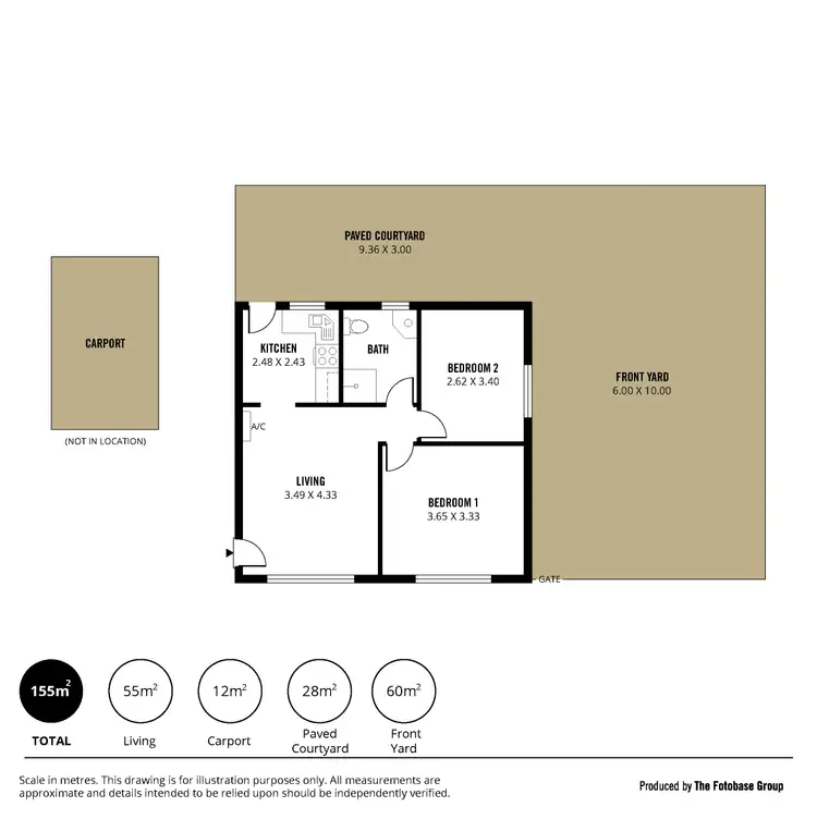 Floorplan of Homely unit listing, 1/67 Balham Avenue, Kingswood SA 5062