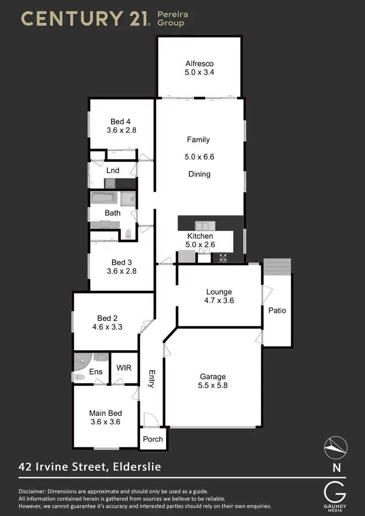 Floorplan of Homely house listing, 42 Irvine Street, Elderslie NSW 2570