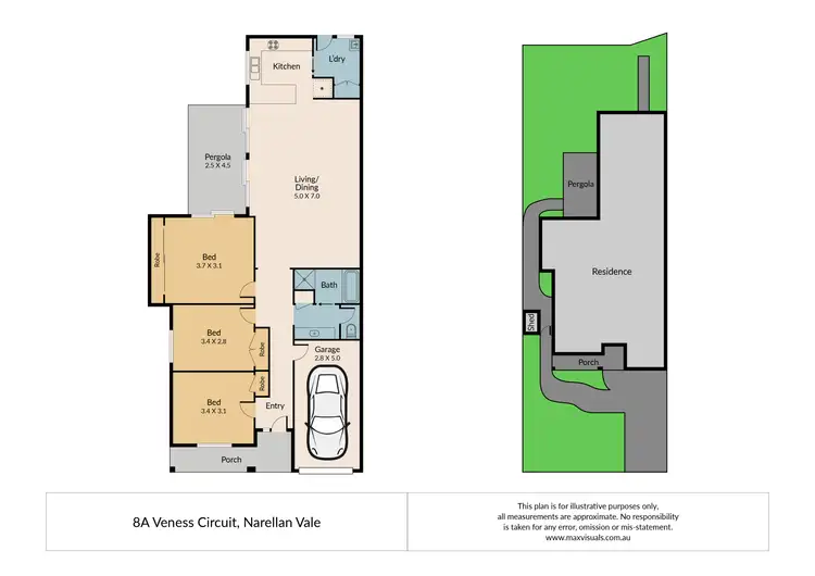Floorplan of Homely house listing, 8a Veness Circuit, Narellan Vale NSW 2567