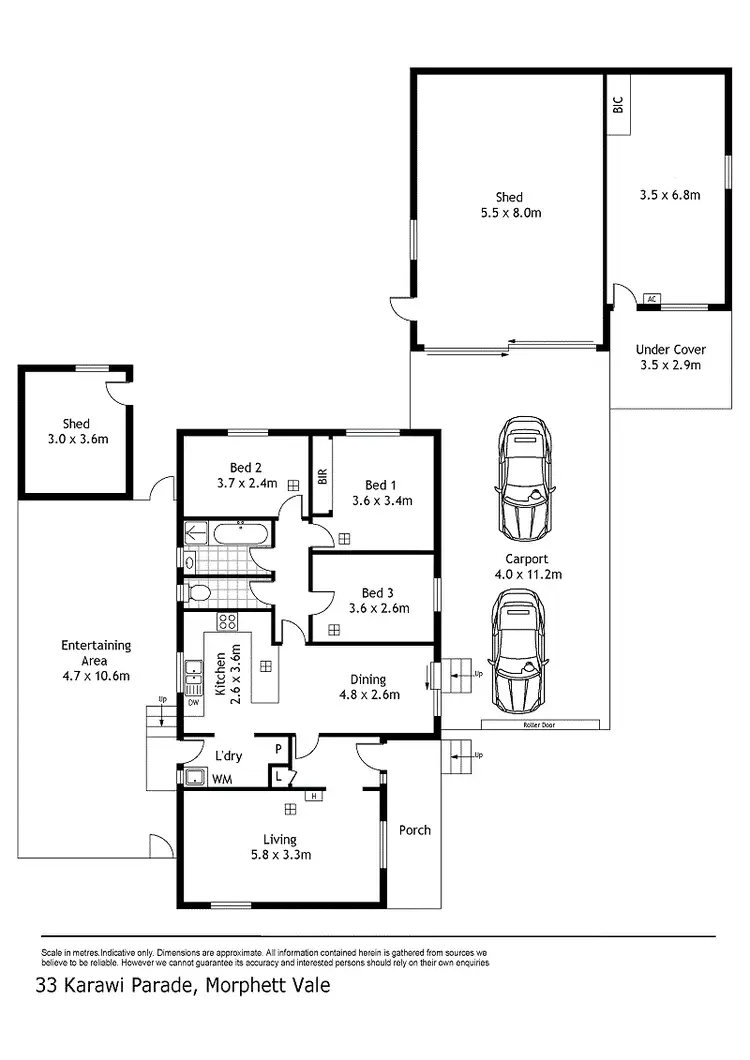 Floorplan of Homely house listing, 33 Karawi Parade, Morphett Vale SA 5162