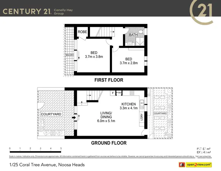 Floorplan of Homely unit listing, 1/25 Coral Tree Avenue, Noosa Heads QLD 4567