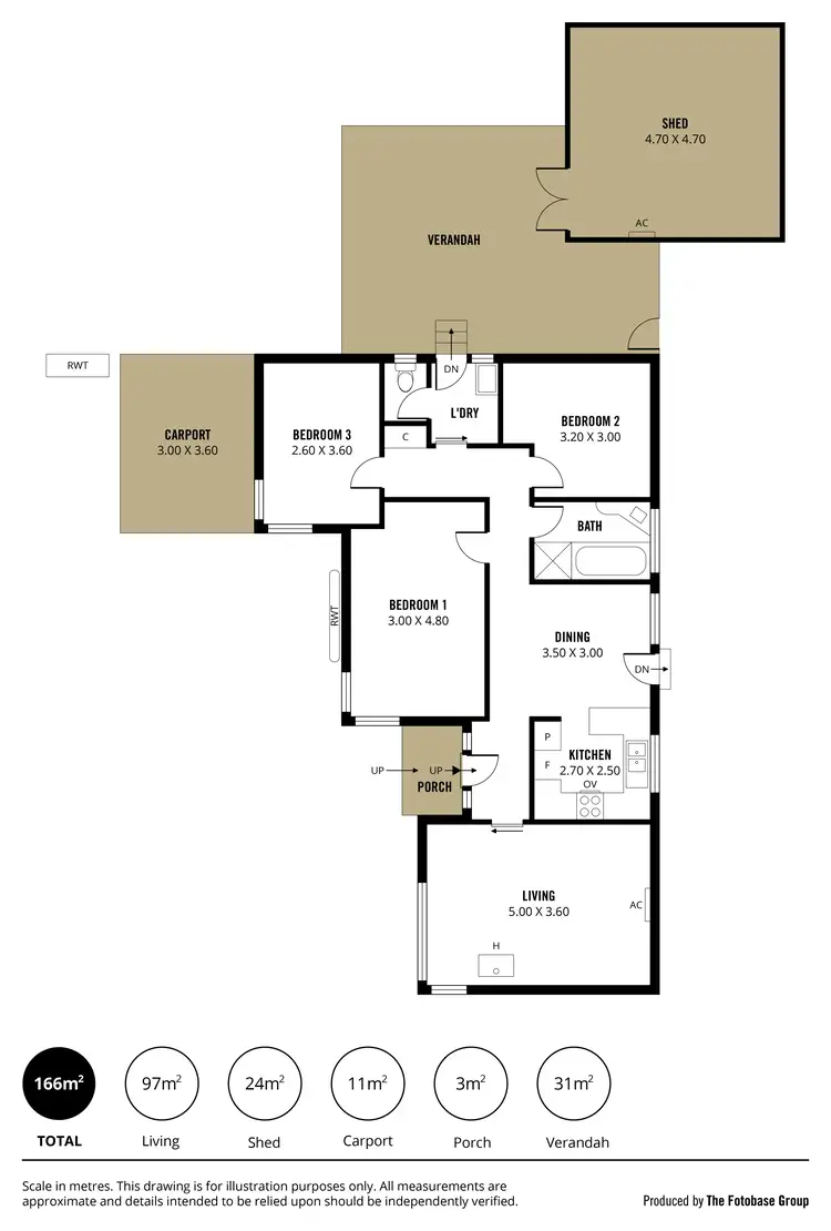 Floorplan of Homely house listing, 1 Misan Drive, Morphett Vale SA 5162