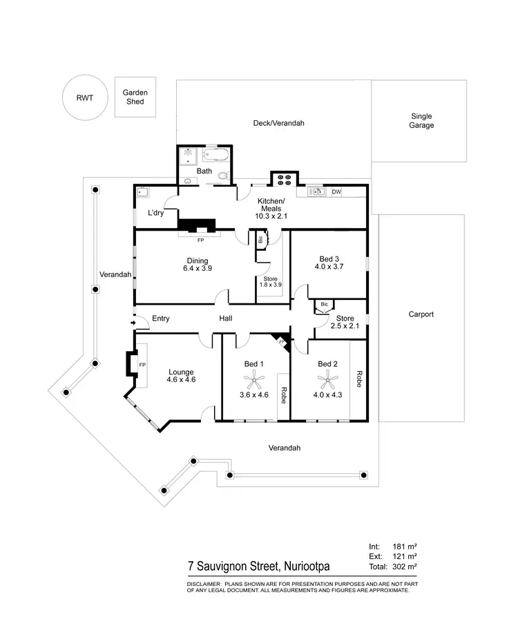 Floorplan of Homely house listing, 7 Sauvignon Street, Nuriootpa SA 5355