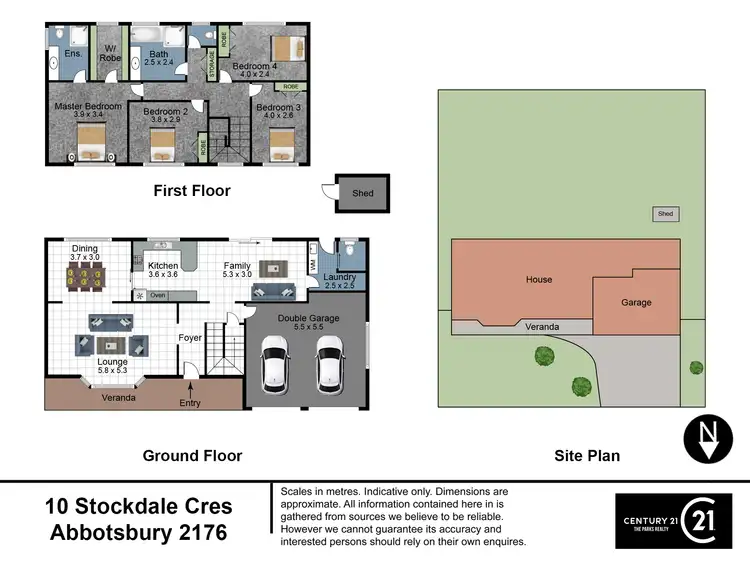 Floorplan of Homely house listing, 10 Stockdale Crescent, Abbotsbury NSW 2176
