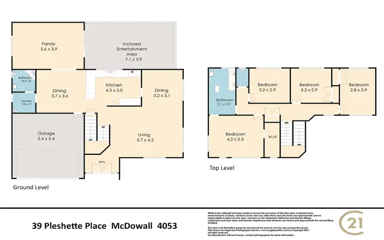Floorplan of Homely house listing, 39 Pleshette Place, Mcdowall QLD 4053