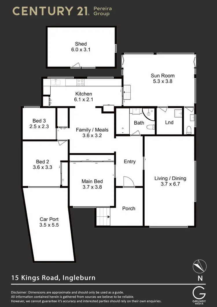 Floorplan of Homely house listing, 15 Kings Road, Ingleburn NSW 2565