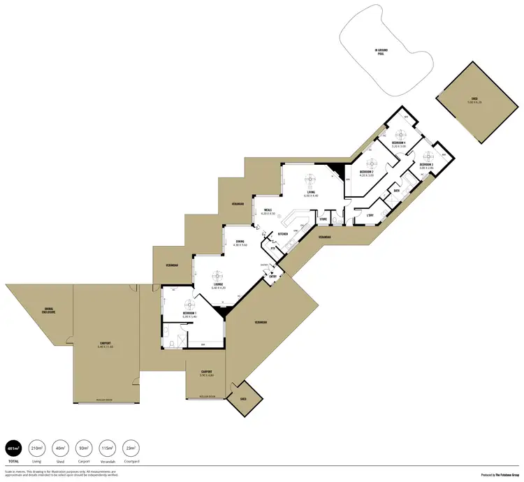 Floorplan of Homely house listing, 3 Hispano Drive, Woodcroft SA 5162
