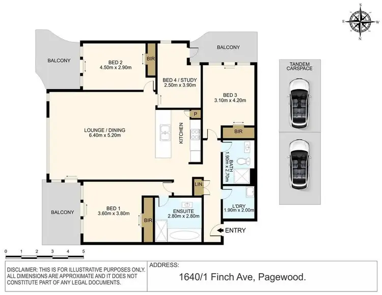Floorplan of Homely apartment listing, 1640/1 Finch Drive, Eastgardens NSW 2036