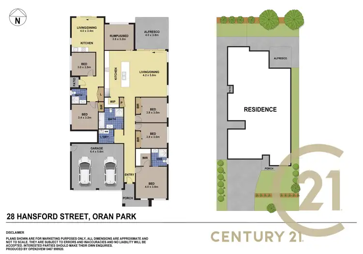 Floorplan of Homely house listing, 28 Hansford Street, Oran Park NSW 2570
