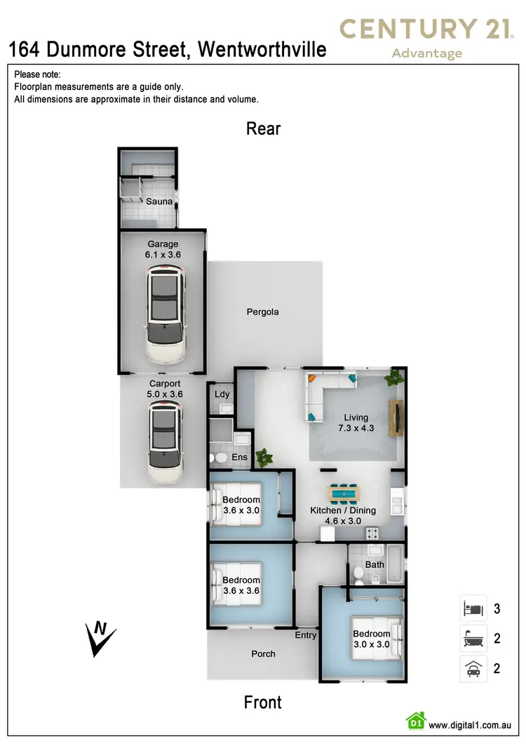 Floorplan of Homely house listing, 164 Dunmore Street, Wentworthville NSW 2145