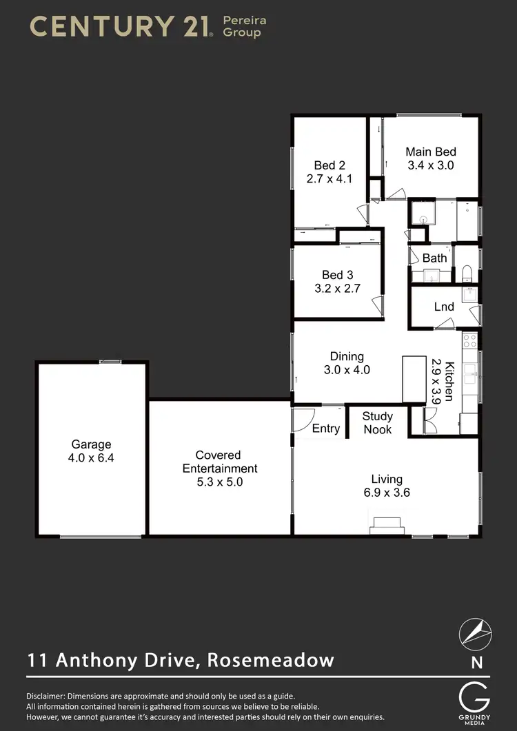 Floorplan of Homely house listing, 11 Anthony Drive, Rosemeadow NSW 2560