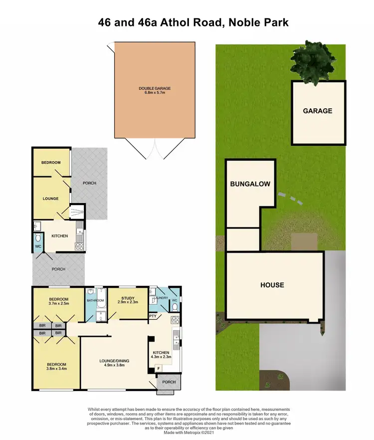 Floorplan of Homely house listing, 46 and 46a Athol Road, Noble Park VIC 3174