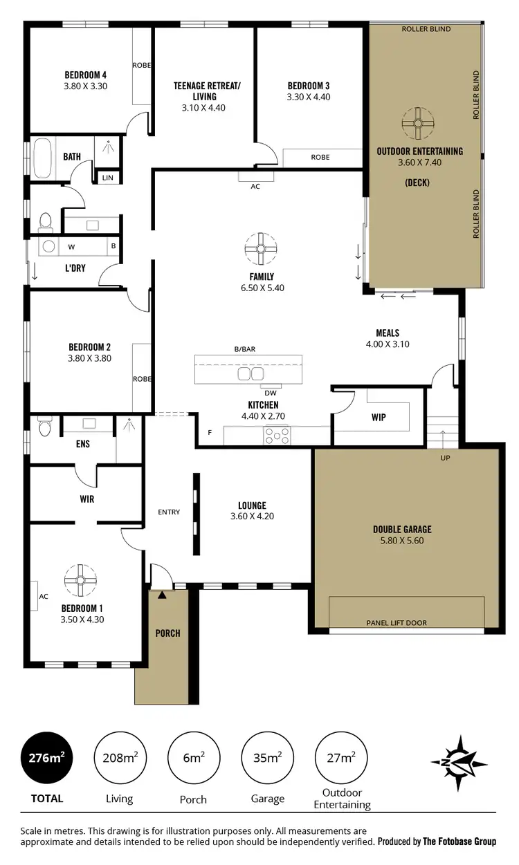 Floorplan of Homely house listing, 28 Cascabel Way, Noarlunga Downs SA 5168