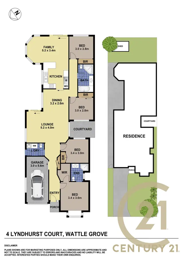Floorplan of Homely house listing, 4 Lyndhurst Court, Wattle Grove NSW 2173