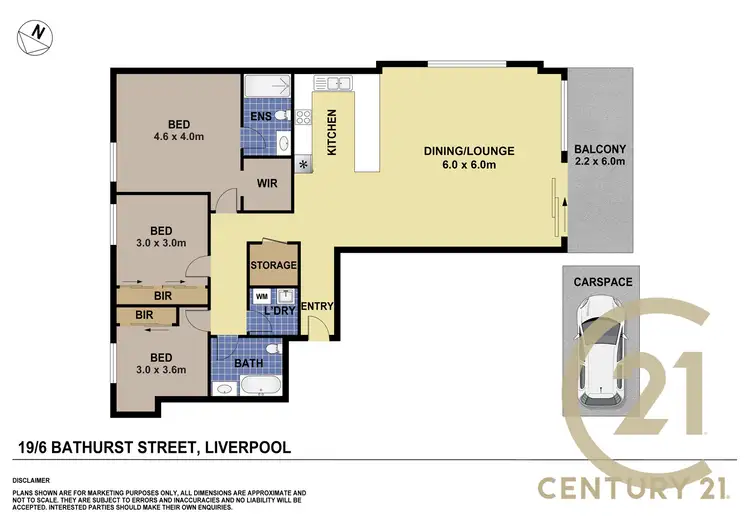 Floorplan of Homely apartment listing, 19/6-8 Bathurst Street, Liverpool NSW 2170