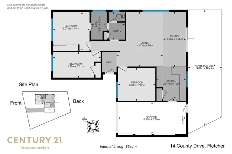 Floorplan of Homely house listing, 14 County Drive, Fletcher NSW 2287