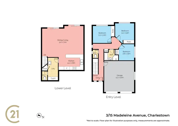 Floorplan of Homely unit listing, 3/15 Madeleine Avenue, Charlestown NSW 2290