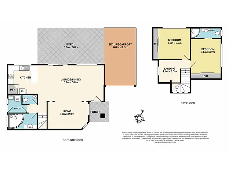Floorplan of Homely townhouse listing, 2/105 Boyd Street, Dandenong North VIC 3175