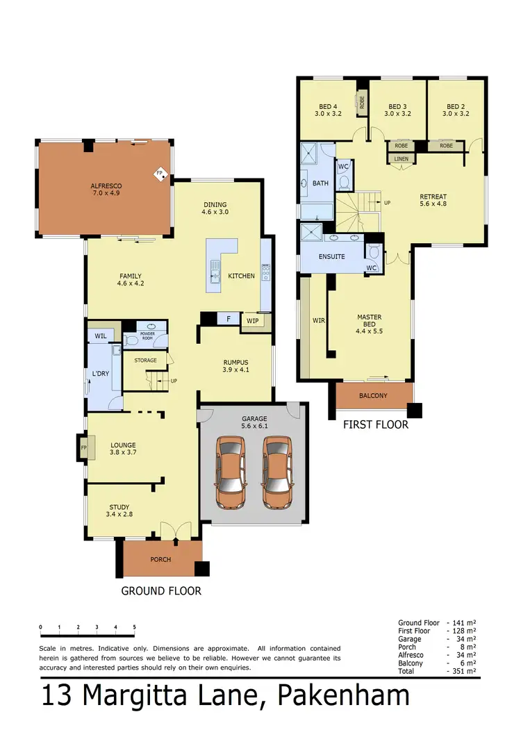 Floorplan of Homely house listing, 13 Margitta Lane, Pakenham VIC 3810