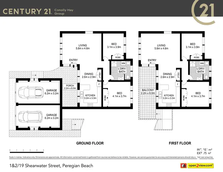 Floorplan of Homely semi-detached listing, 19 Shearwater Street, Peregian Beach QLD 4573