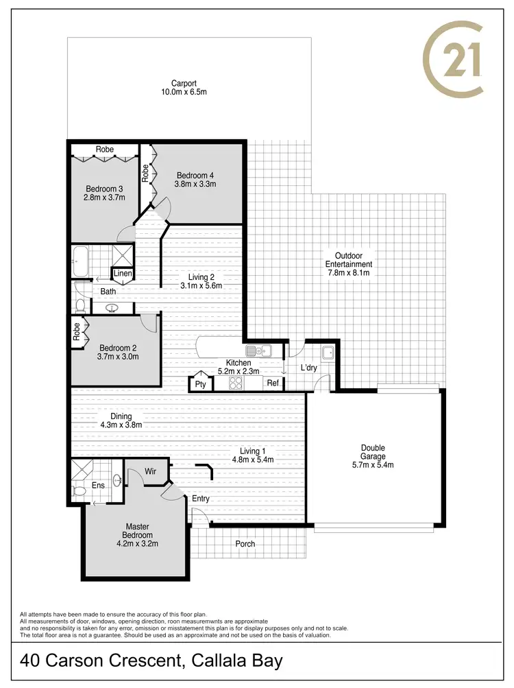 Floorplan of Homely house listing, 40 Carson Crescent, Callala Bay NSW 2540