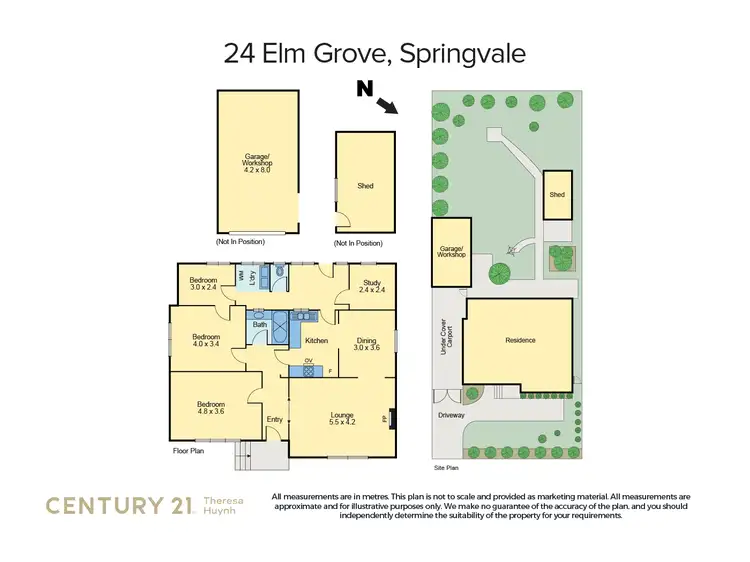 Floorplan of Homely house listing, 24 Elm Grove, Springvale VIC 3171